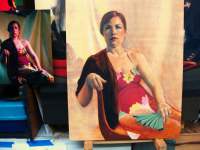 Painting Portrait - Colette -  step 4 full size end of class with photo